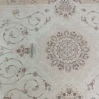 دو عدد فرش ۶متری رنگ کرم