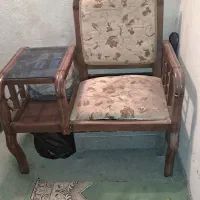 میز تلفن چوبی