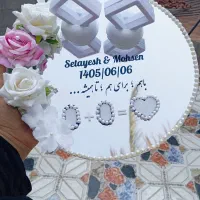 استند اثر انگشت عروس و داماد