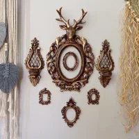 قاب گوزن طرح برنز جنس رزین