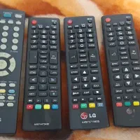 چهار عدد کنترل‌ تلویزیون ال جی LG