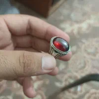 انگشتر یاقوت . کلکسیونی. نقره دستساز.