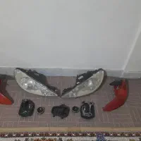 چراغ جلو و عقب ۲۰۶مدل ۹۶بدون نقطه.کامل.