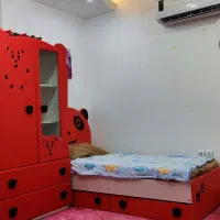 تخت و کمد نوجوان طرح پاندا با تشک طبی