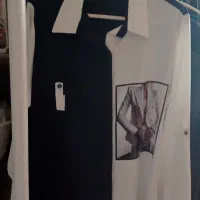 شومیز سفید بادمجونی