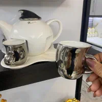 ست کامل کتری و فنجان دکوری مخصوص جهزیه فقط ۲۵۰۰