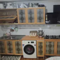 کابینت با سینک و شیرآلات و هود late کنترل دار