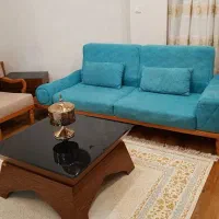 مبلمان ۵ نفره چوب راش کاملا سالم
