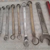 آچار شلاقی و آچار دو رینگی سایز بزرگ ویک سر تخت