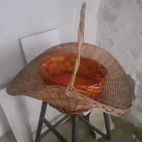 دو عدد سبد میوه چوبی