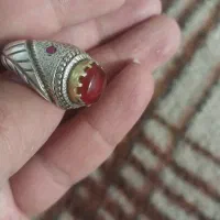 انگشتر دست ساز باعقیق یمن
