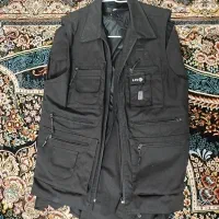 ست کامل لباس و شلوار و جلیقه ۳۱۳ مشکی سایز لارج