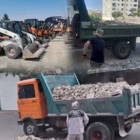 بابکت حمل نخاله باخاور وکارگرسهیلیه هشتگرد