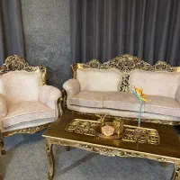 مبل و ناهارخوری سلطنتی تمام‌منبت تجملاتی