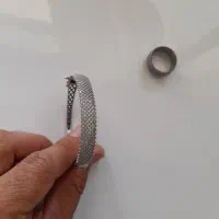 دستبند و انگشتر نقره