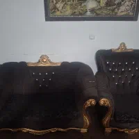 مبل سلطنتی۷ نفره مشکی طلایی