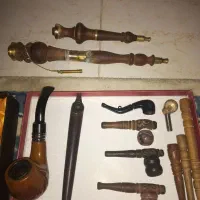 پیپ آبنوس ،چپق از چوب کهور چوب سیگار دست ساز