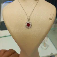 نیم ست نقره سنگ یاقوت