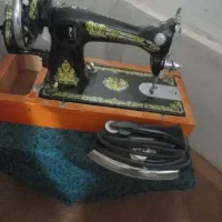 چرخ خیاطی مارشال و اتو قدیمی