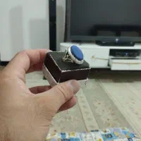 انگشتر نقره با مهر و شماره رکاب سنگین