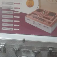 سرویس قاشق چنگال استیل اصل ۱۲۸پارچه۰کیف استیل رمزی