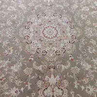 فرش گردویی گل برجسته