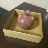 مجسمه دکور میوه انار سنگ طبیعی جاشمعی