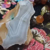 تیکه راف عقیق سلیمانی طرح دار بسیار زیبا
