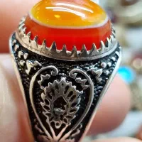 انگشتر عقیق سه پوست