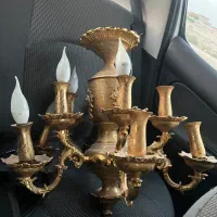 لوستر با روکش طلا