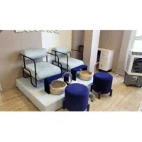 صندلی پدیکور و تخت مژه