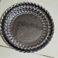 سینی استیل بزرگ ۲۰۰تومن سینی کوچیک ۱۷۰تمیز ونو
