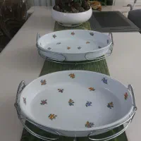 ظرف پذیرایی چینی پایه دار
