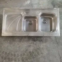 سینک ظرف شویی استیل البرز نو 60*120 راست