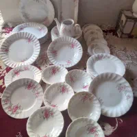 سرویس چینی گل عروس قدیمی وآک