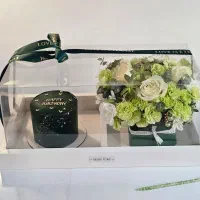 کیک تولد و گل آرایی