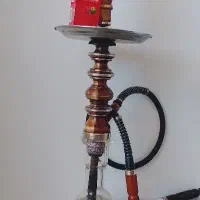 قلیان زرد فول استیل کاری