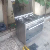اجاق گاز فر دار ۵ شعله تمام استیل سالم