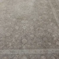 فرش نه متری زمینه کرم نسکافه ای