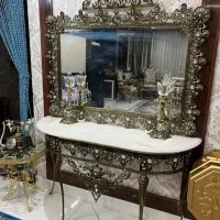 آینه شمعدون برنجی(کنسول)