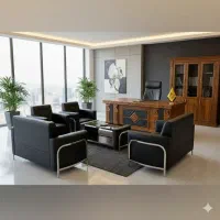 میز غزال و صندلی اداری مبلمان کد a80