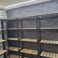 قفسه قوطی چوب دکور پوشاک