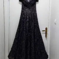 لباس مجلسی عروسکی((ترک)) تماما پارچه گیپور