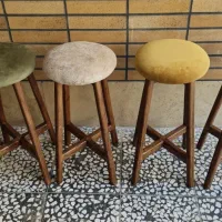 چهارپایه چوبی اوپنی، کانتری، کافه ای، پاف