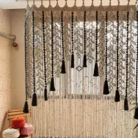 پرده برگ خاص و شیک سبک بوهو