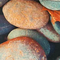 قالیچه سه بعدی طرح سنگ