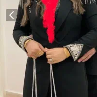 کت شلوار زنانه سنگ دوزی همرا با کیف