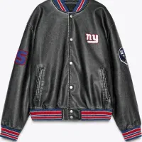 کاپشن چرم ( bomber) مارک ZARA اورجینال
