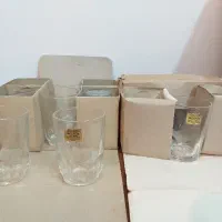 استکان فرانسه.لیوان طرح گل لاله.قوری و کتری روحی