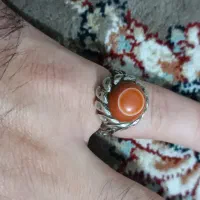 انگشتر نقره عقیق سه پوست